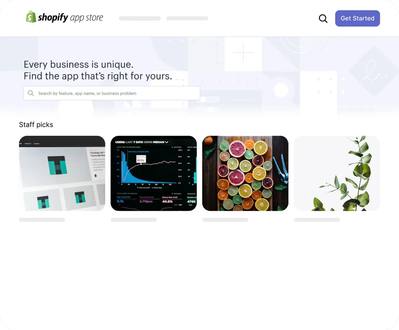 Shopify store