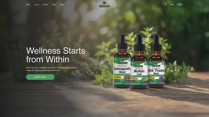 Nature's Answer Shopify store